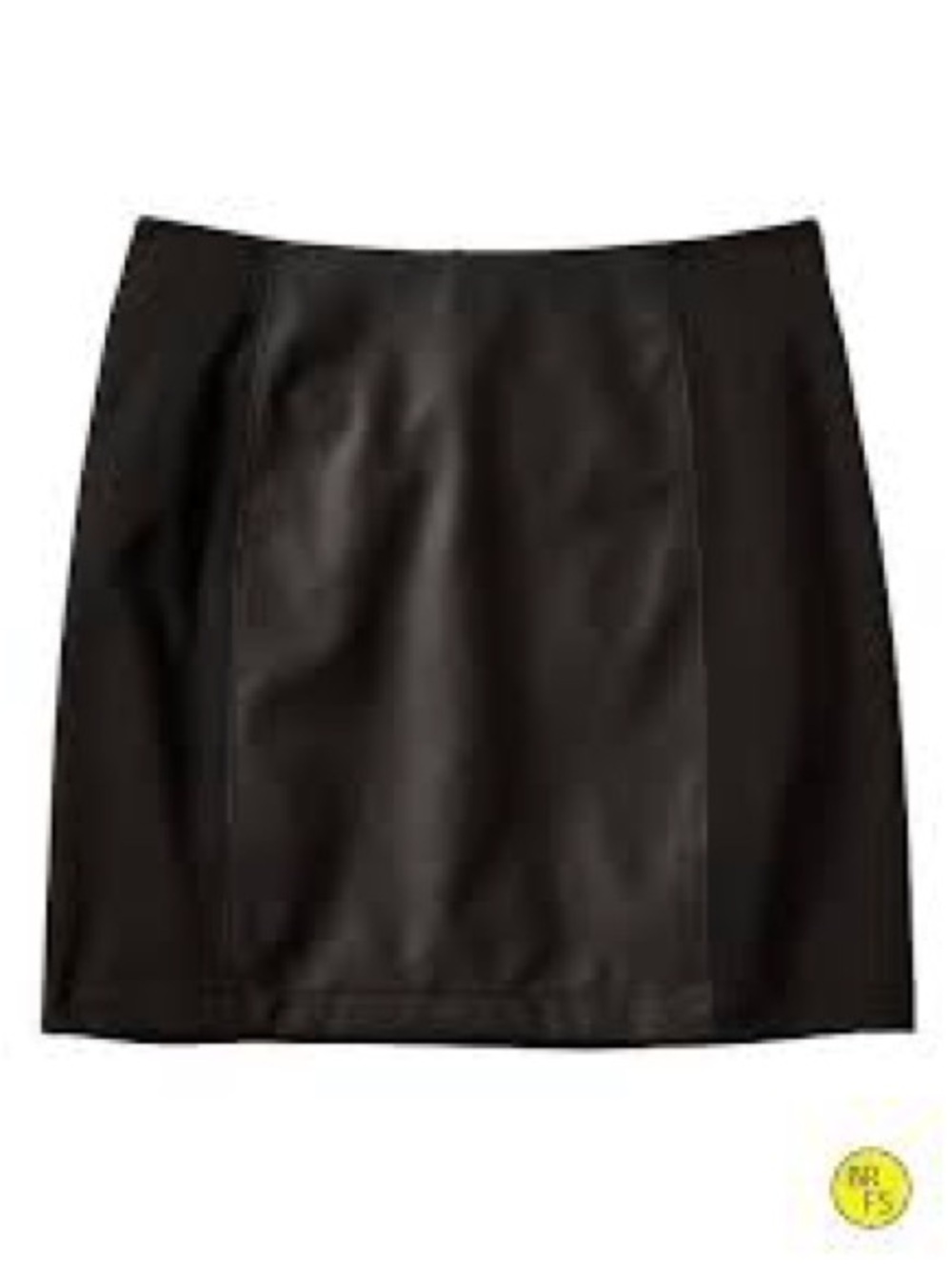 Banana Republic Seamed Mini Skirt with Faux Leather Panels NWT